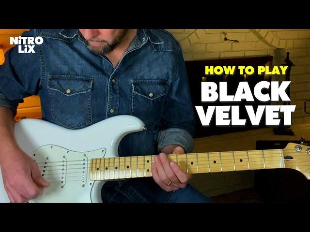 Black Velvet | Alannah Myles | Guitar Lesson (Rhythm/Lead)