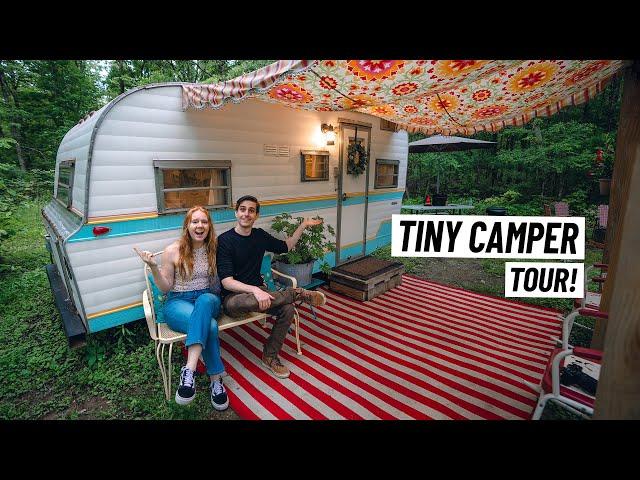 We Stayed in a TINY VINTAGE CAMPER! Better Than Our RV??