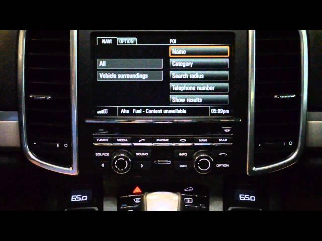 Porsche Online Services with A-ha Radio overview & demo