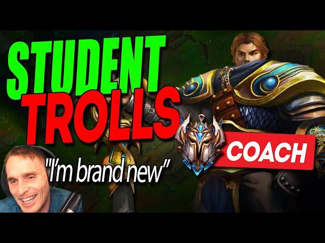 League of Legends Coaching but I got trolled by a "brand new" player...