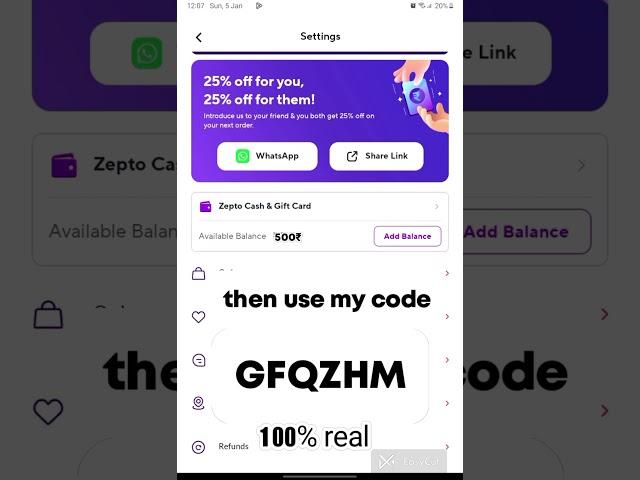 Zepto wallet money free cash new trips and  tricks #zepeto #zeptoapp #freecash