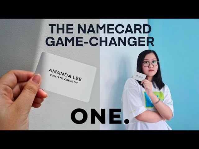 the future of namecards  ft. ONEGOODCARD unboxing and review