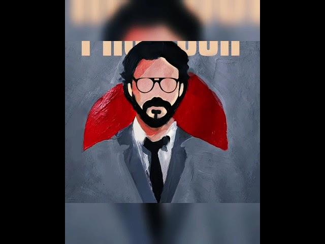 painting PROFESSOR in money heist