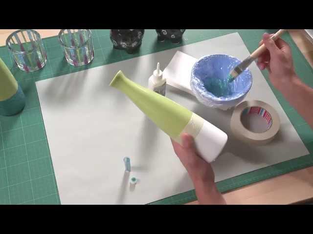 Glitter Vase - do it yourself with glitter from folia®