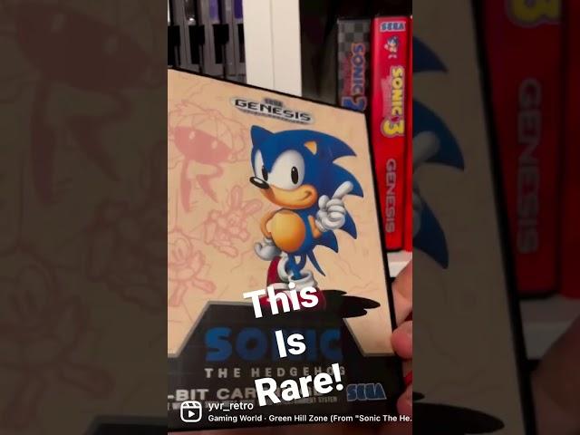 Rare original Sonic The Hedgehog Canadian variant, with mega drive and genesis logo on front.