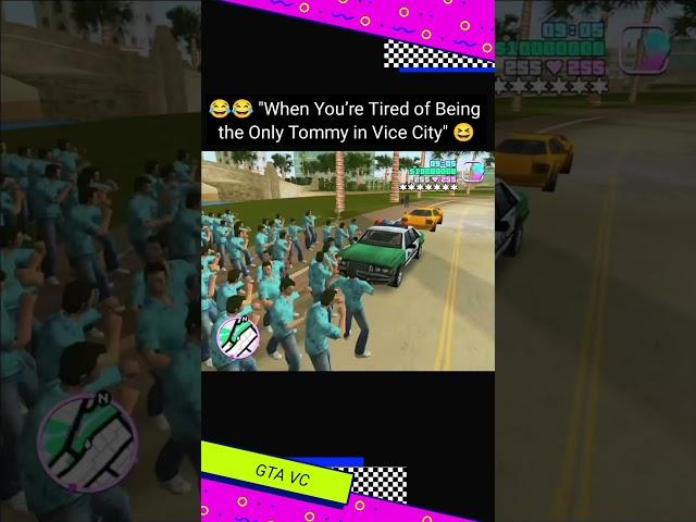 tommy & Tommy's in gta vice city |  cheat code #gta #shorts #funny #gtafunnymoments