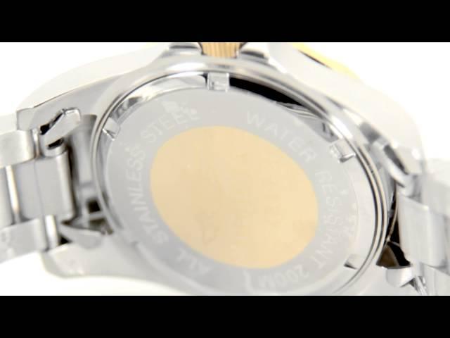 Invicta Watch Invicta 4867 Women's Swiss Quartz Two Tone Black Dial Dive Watch - Video