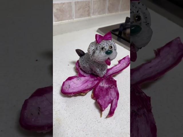 Be careful of dogs inside when eating dragon fruit My kitchen diary Funny Handmade Content-inspi