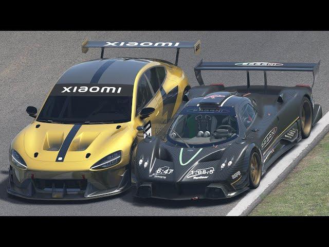 Xiaomi SU7 Ultra vs Pagani Zonda R at Monza