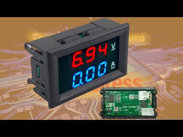 Voltmeter Ammeter 100V 10A - wiring diagram, calibration and modification