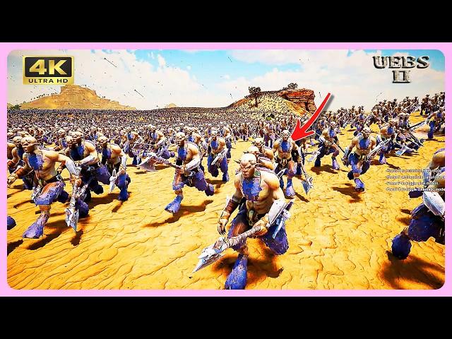 390,000 WOMEN HEROES TAKE ON 4,000,000 WARHAMMER BEASTS IN DESERT BATTLE!  | UEBS 2