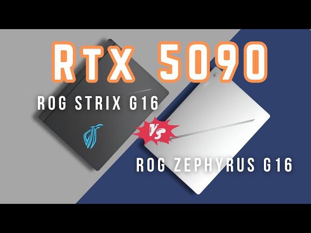 ASUS ROG Strix G16 vs Zephyrus G16 with RTX 5090: The Ultimate Gaming Laptop Battle!