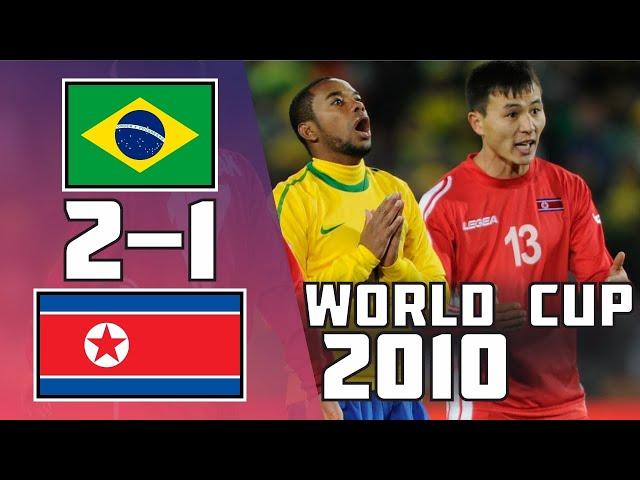 Brazil 2 - 1 Korea DPR | World Cup 2010