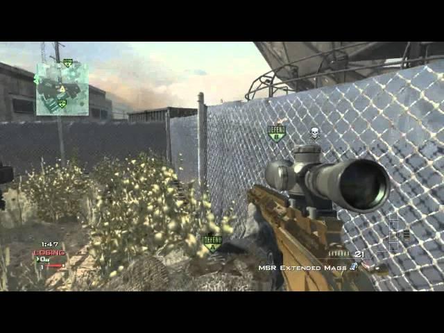 MW3: Random S&D Throwing Knife Kill #1