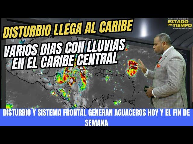 18 DE OCTUBRE. FIN DE SEMANA LLUVIOSO: LLEGA AL CARIBE DEJANDO AGUACEROS Y TORMENTAS ELÉCTRICAS