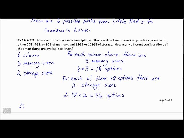 MDM4U 2 1 and 2 2 Fundamental Counting Principle   Edited