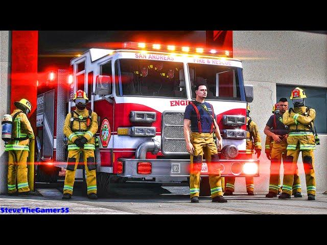 Playing GTA 5 As A FireFighter in GTA 5 ||Day 9 || GTA 5 Mod| 4K