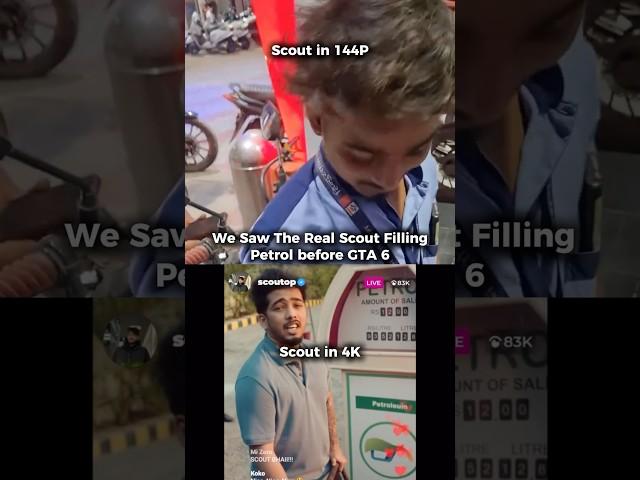 Scout Petrol Pump Meme Video in Real  #Scout #scoutop