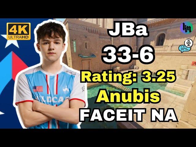 JBa (33-6) FACEIT NA Ranked (Anubis) | Dec 14, 2024 | CS2 POV/DEMO