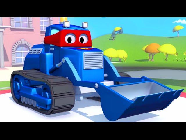 Carl the Super Truck and the Bulldozer in Car City | Trucks cartoons for kids 