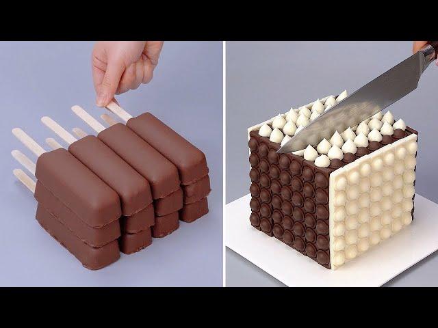 The Best White & Black Chocolate Cake Decorating Ideas | Perfect Cake Decorating