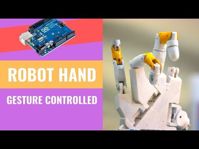 Robot Hand Gesture Controlled | Arduino & OpenCV