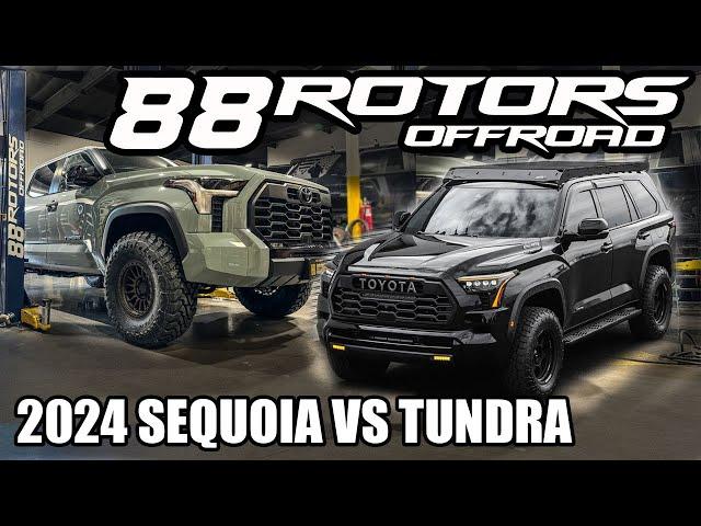 2024 TOYOTA SEQUOIA LIMITED TRD PRO GRILLE OVERFENDERS AND TUNDRA ON 37S