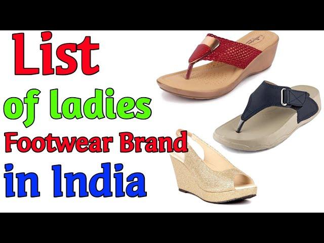 list of ladies Footwear brand in india