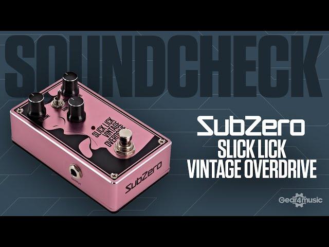 SOUNDCHECK SubZero Slick Lick Vintage Overdrive Pedal | Gear4music Guitars