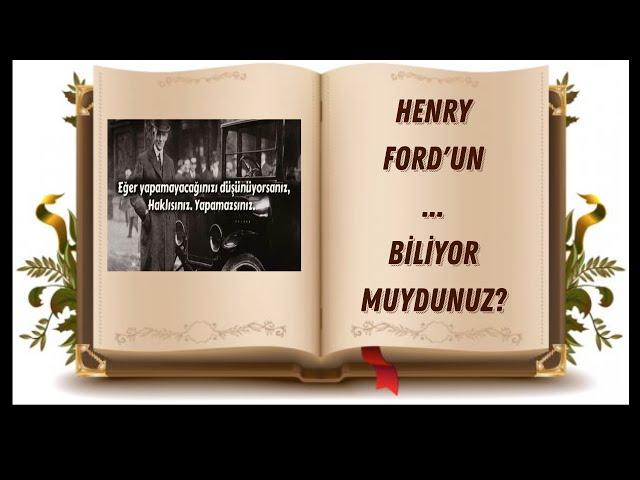 Henry Ford / Dünya Tarihini Değiştiren Büyük Şahsiyetler 34. Bölüm