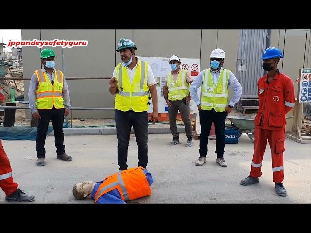 Medical Emergency Mock-drill on (Cardiac Arrest & Heart Attack) in Hindi #jppandeysafetyguru