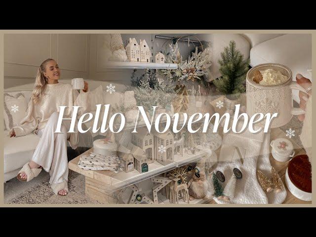 HELLO NOVEMBER | a cosy day, christmas shop with me & a huge festive decor haul ️