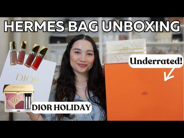 HERMES BAG UNBOXING! Dior Beauty Holiday + Italo Jewelry