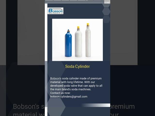 Aluminum Cylinder | Bobson Enterprise Co., Ltd. | Paintball | CO2  | Soda | Medical Cylinder