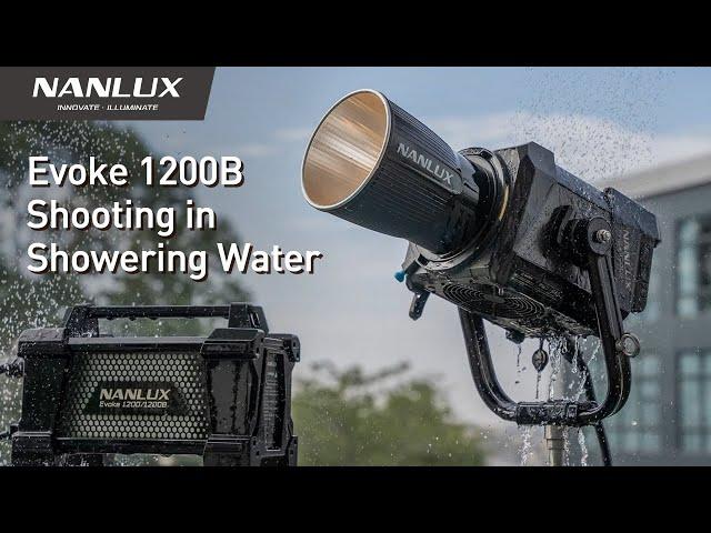 Evoke 1200B over 24 hours time-lapse shooting in showering water