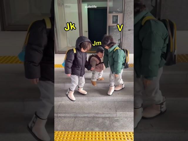 vminkook going to school  @CuteLife #shorts  #school