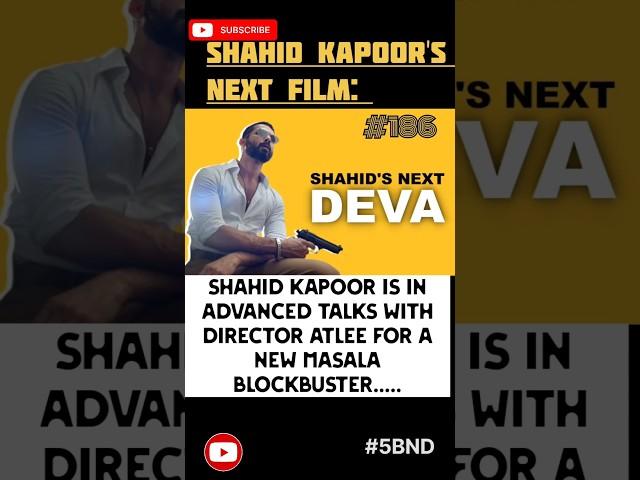 #shorts shahid Kapoor's Next film #bollywoodnews #bollywood #newfilm #shahidkapoor #movie #latestnew