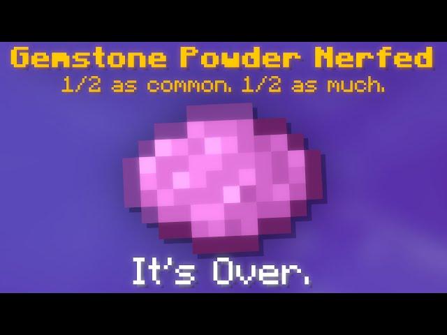  GEMSTONE POWDER RATES RUINED. IT'S OVER. | Hypixel Skyblock Live!