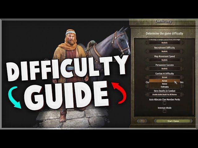 Difficulty Settings Explained in Bannerlord | Ironman, AI Difficulty, Success Rate & More!