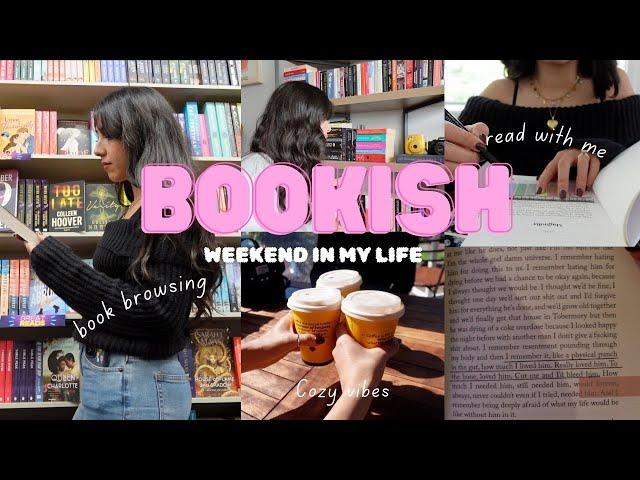 Weekend in my life as an introverted book girlie️ reading, book browsing and cozy vibes