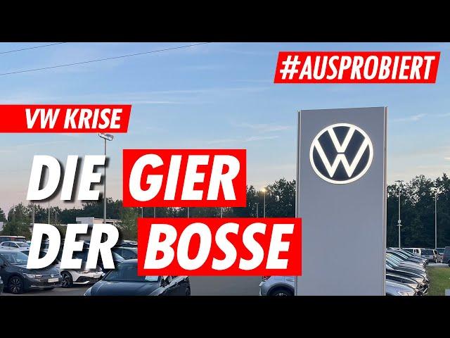 VW Krise: ALLES für die Rendite