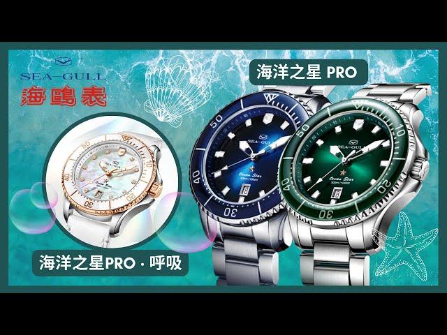 【海鷗潛水新登場｜海洋之星 Pro、Pro 呼吸女裝潛水表】