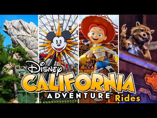 Disney California Adventure Rides - 2023 POVs at the Disneyland Resort [4K]