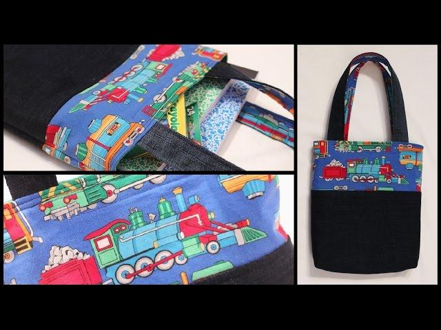 Child Size Lined Tote Bag How to - Whitney Sews