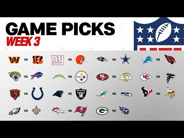 Week 3 Game Picks!