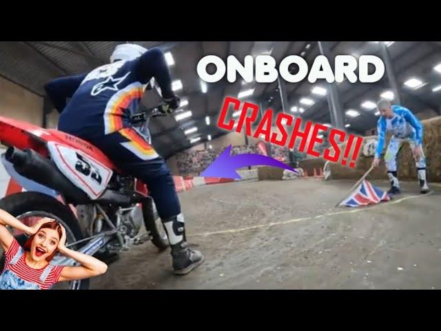 UK Flattrack | CRASHES & CLOSE RACING | onboard at champions