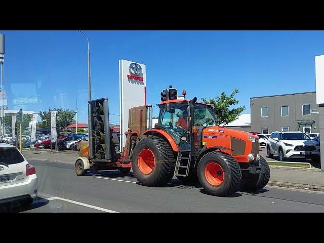 Futaba Tractor  "Oh for Piss Sake!" on Riccarton Road, Upper Riccarton.