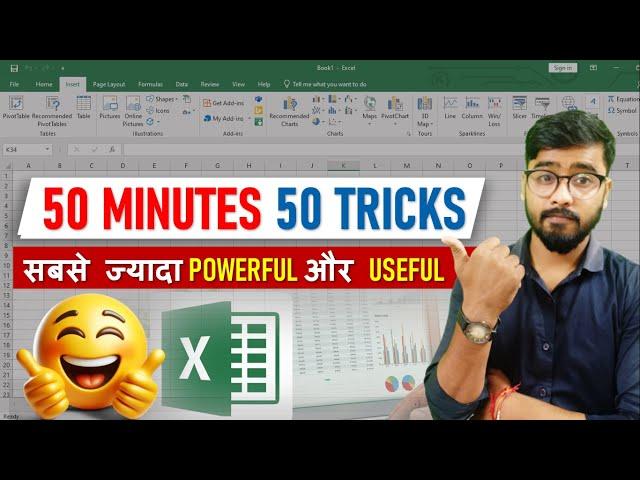  Top 50 Excel Tips and Tricks in Just 50 Minutes | #Exceltips #Exceltricks