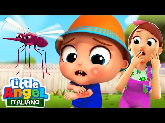 Cosa fare se ti punge un insetto! 🪰Cartoni Animati Con Gianni Piccino - Little Angel Italiano