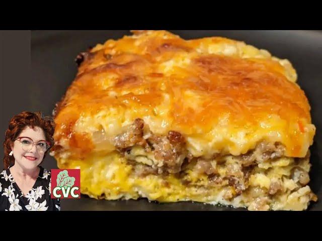 Fireman's Breakfast Casserole - Cheesy & Delicious - Mama's Southern Cooking